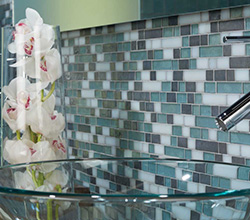 Daltile Glass Horizons Backsplash Bathroom Tile